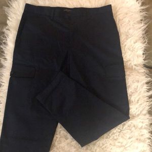 Tapered cropped for navy blue cargo pants